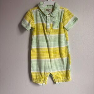 Bundle of 2 First Impressions Green and Yellow Baby Outfit